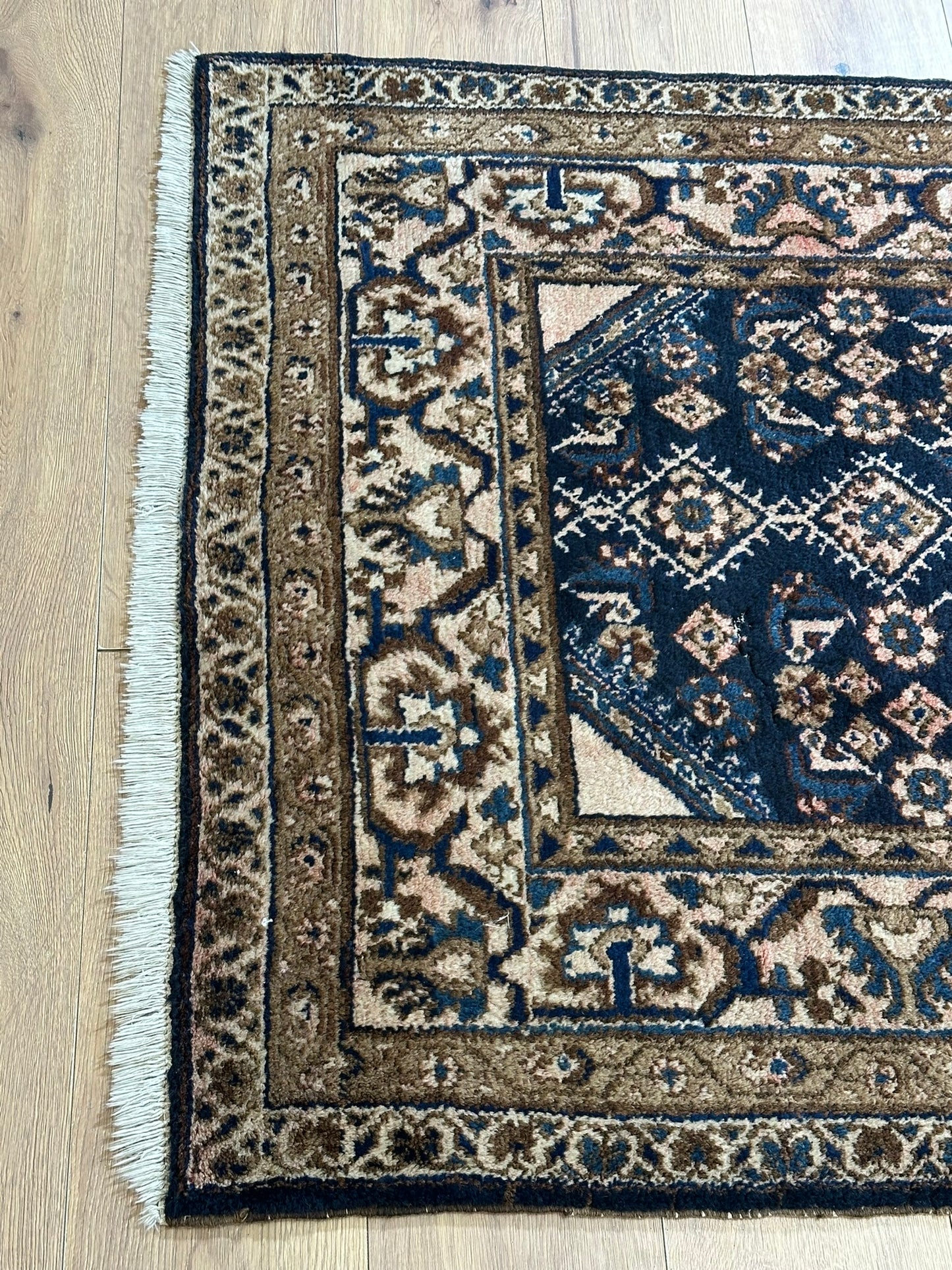 Antik Orientteppich handgeknüpft Malayer Naturfarben 165x105 cm
