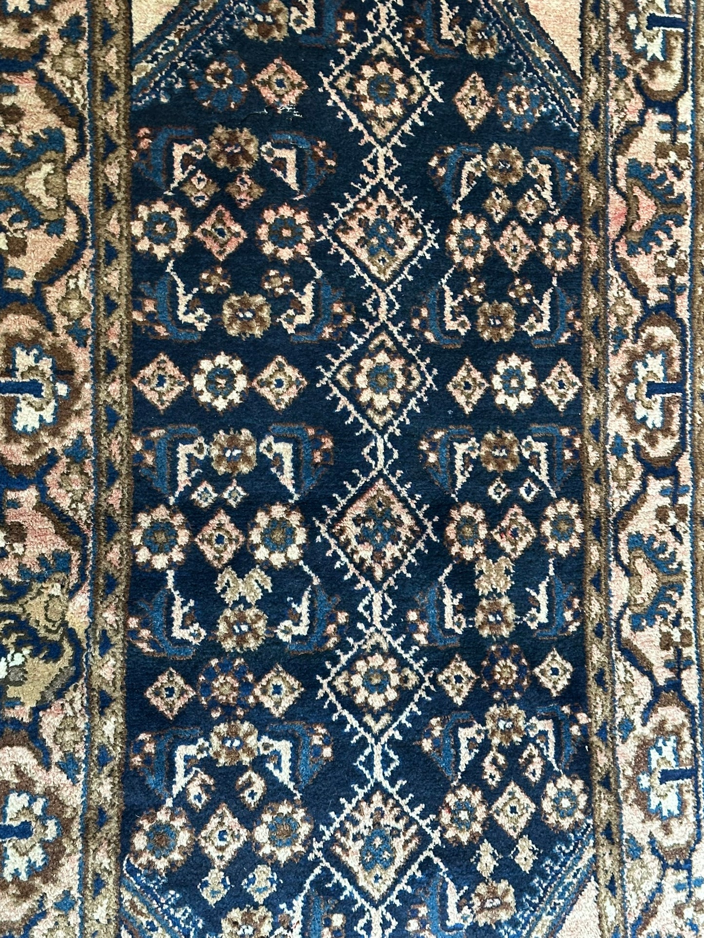 Antik Orientteppich handgeknüpft Malayer Naturfarben 165x105 cm