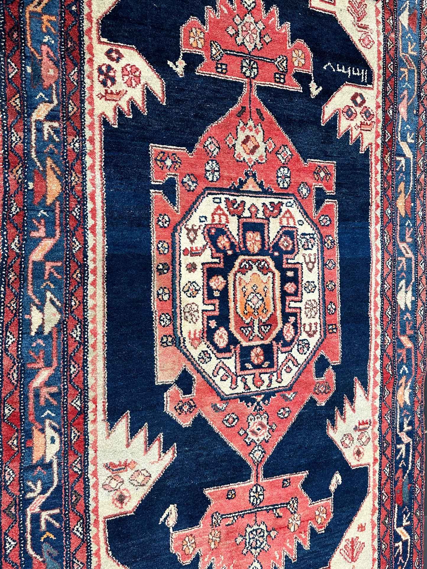 Antiker Handgeknüpfter Perser Orientteppich Ziegler  - 245x138 cm