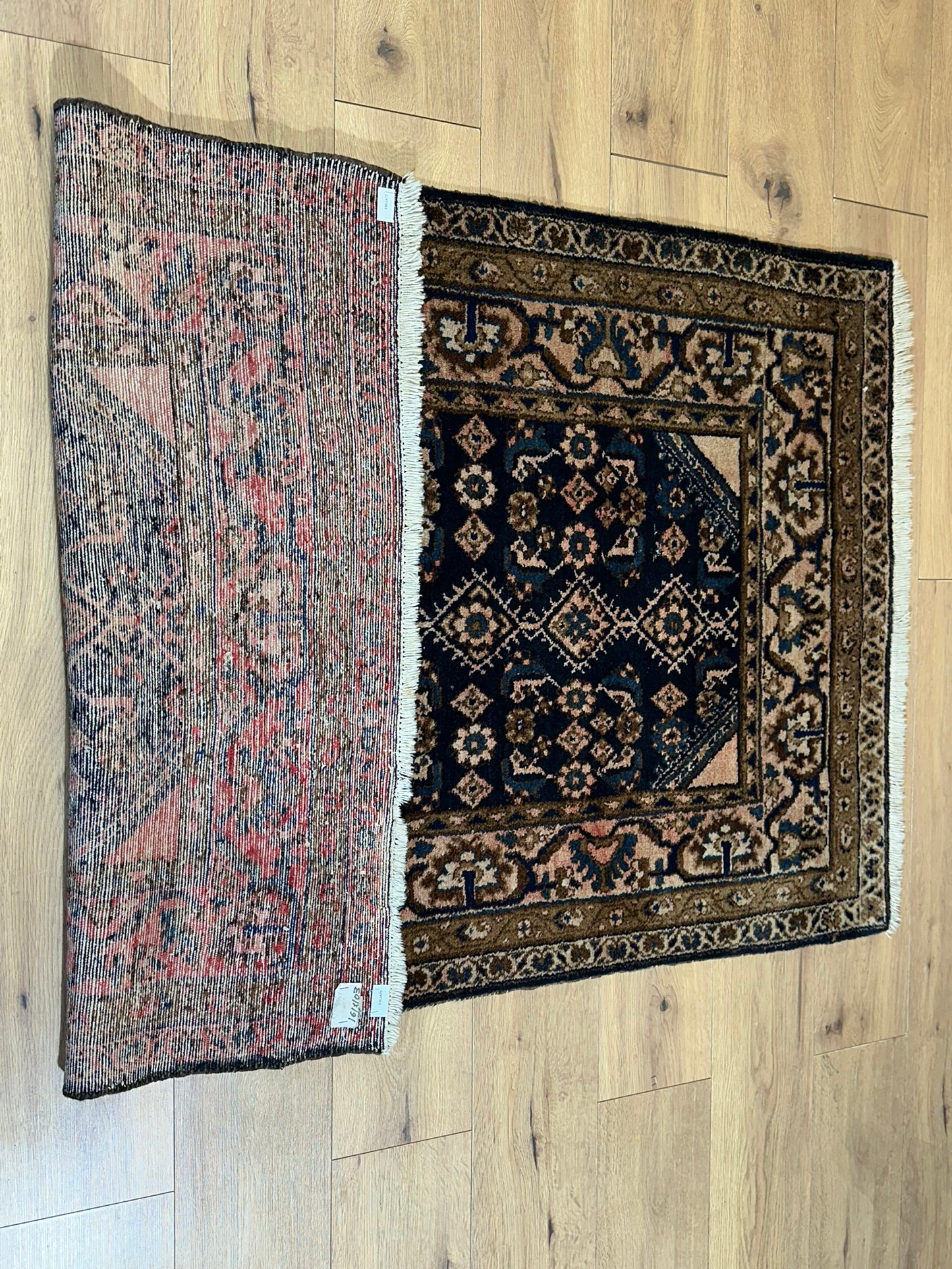 Antik Orientteppich handgeknüpft Malayer Naturfarben 165x105 cm