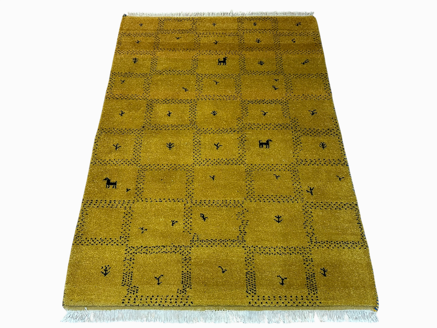 Orientteppich handgeknüpft Indian Gabbeh 180x125 cm