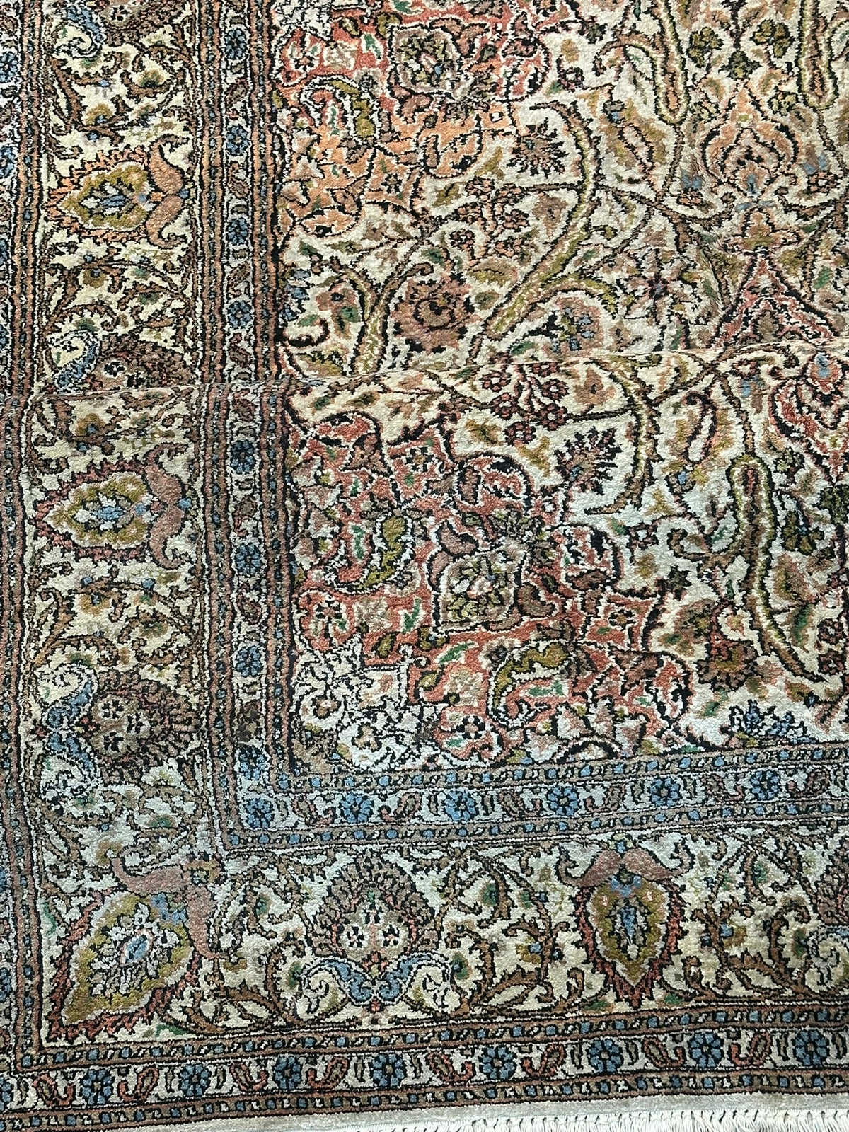 Orientteppich handgeknüpft Kaschmir Seide 190x125 cm