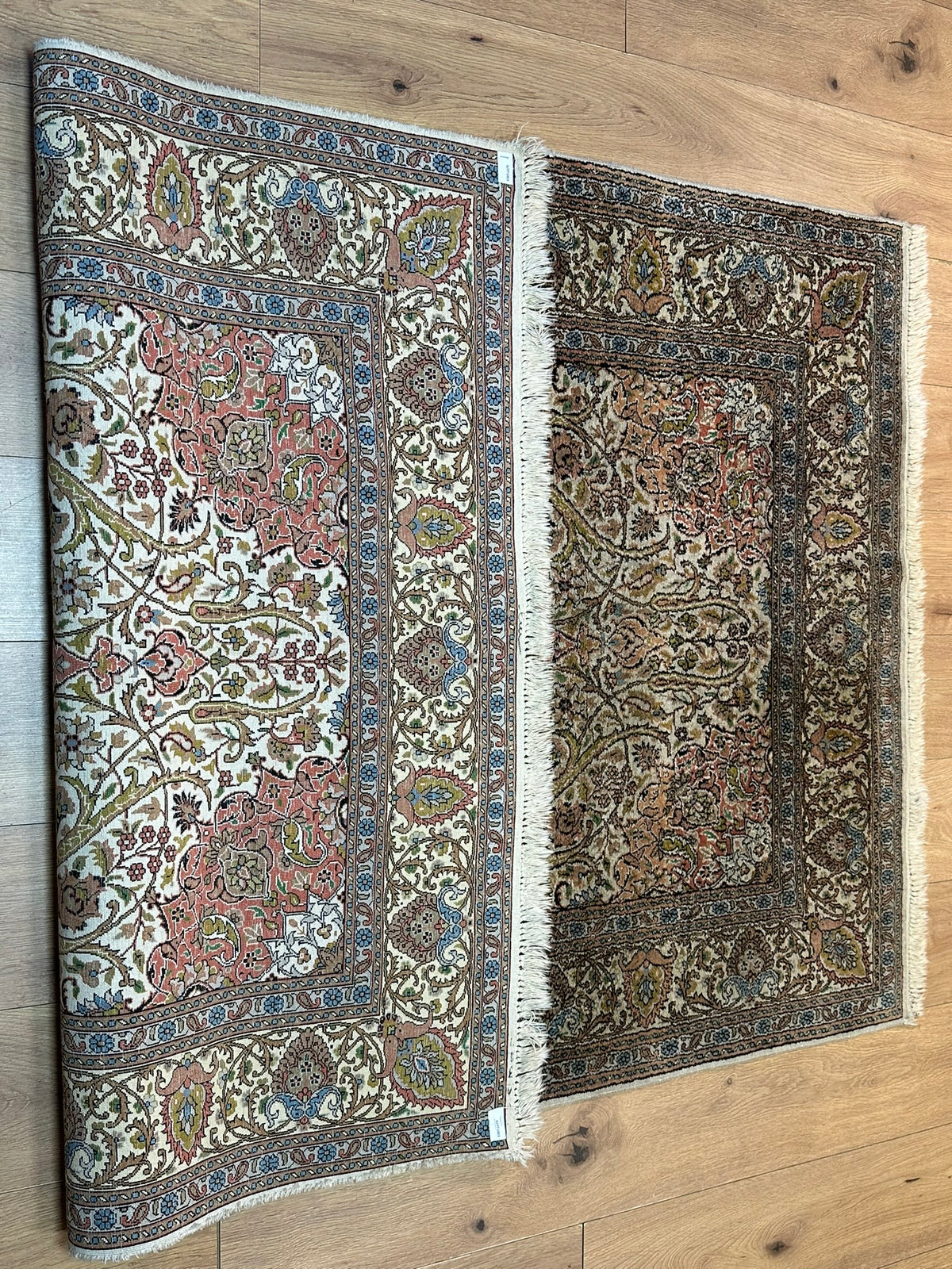 Orientteppich handgeknüpft Kaschmir Seide 190x125 cm