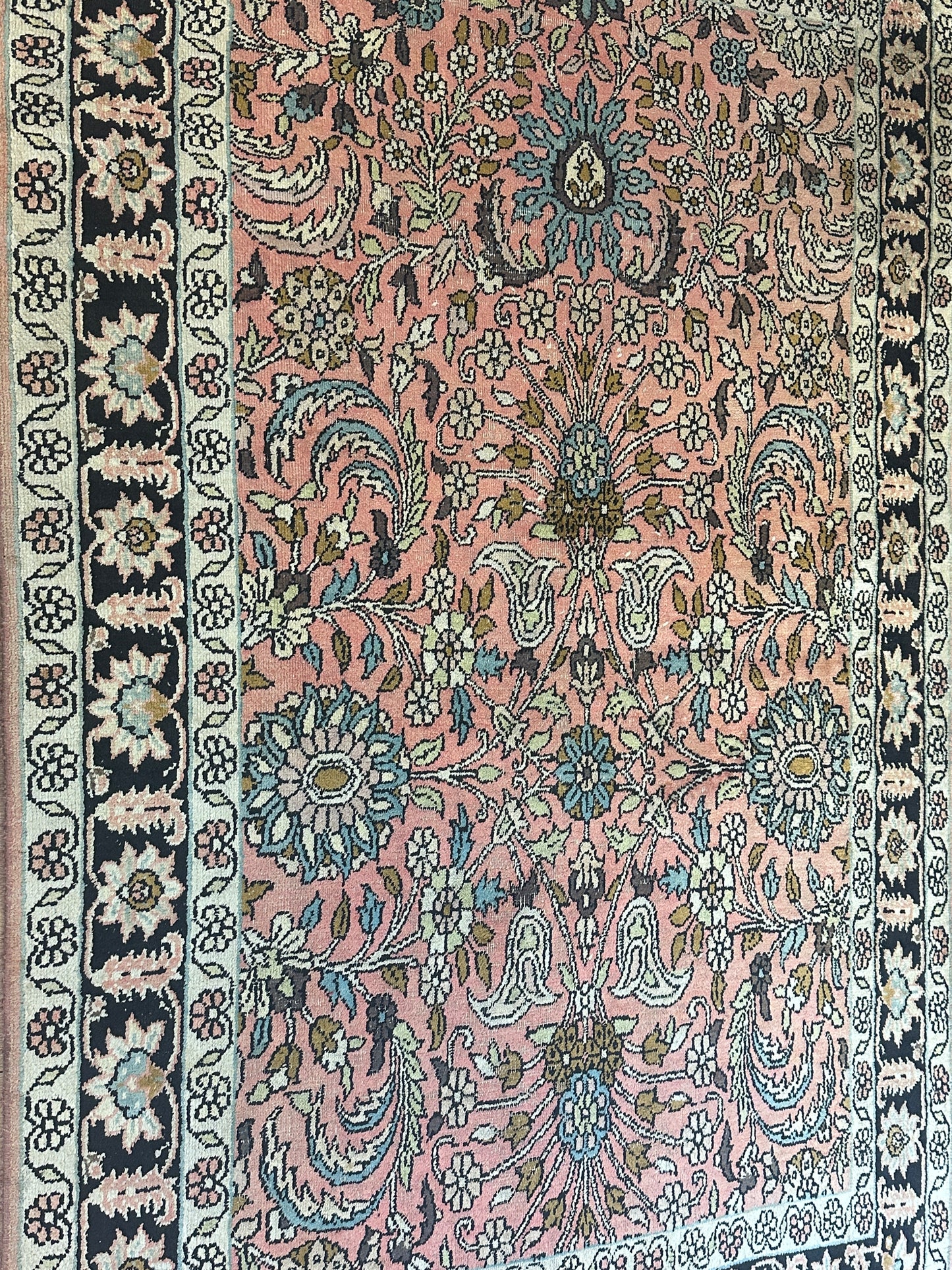 Handgeknüpfter Orientteppich  Kaschmir Ghom Seidenteppich 160x95cm