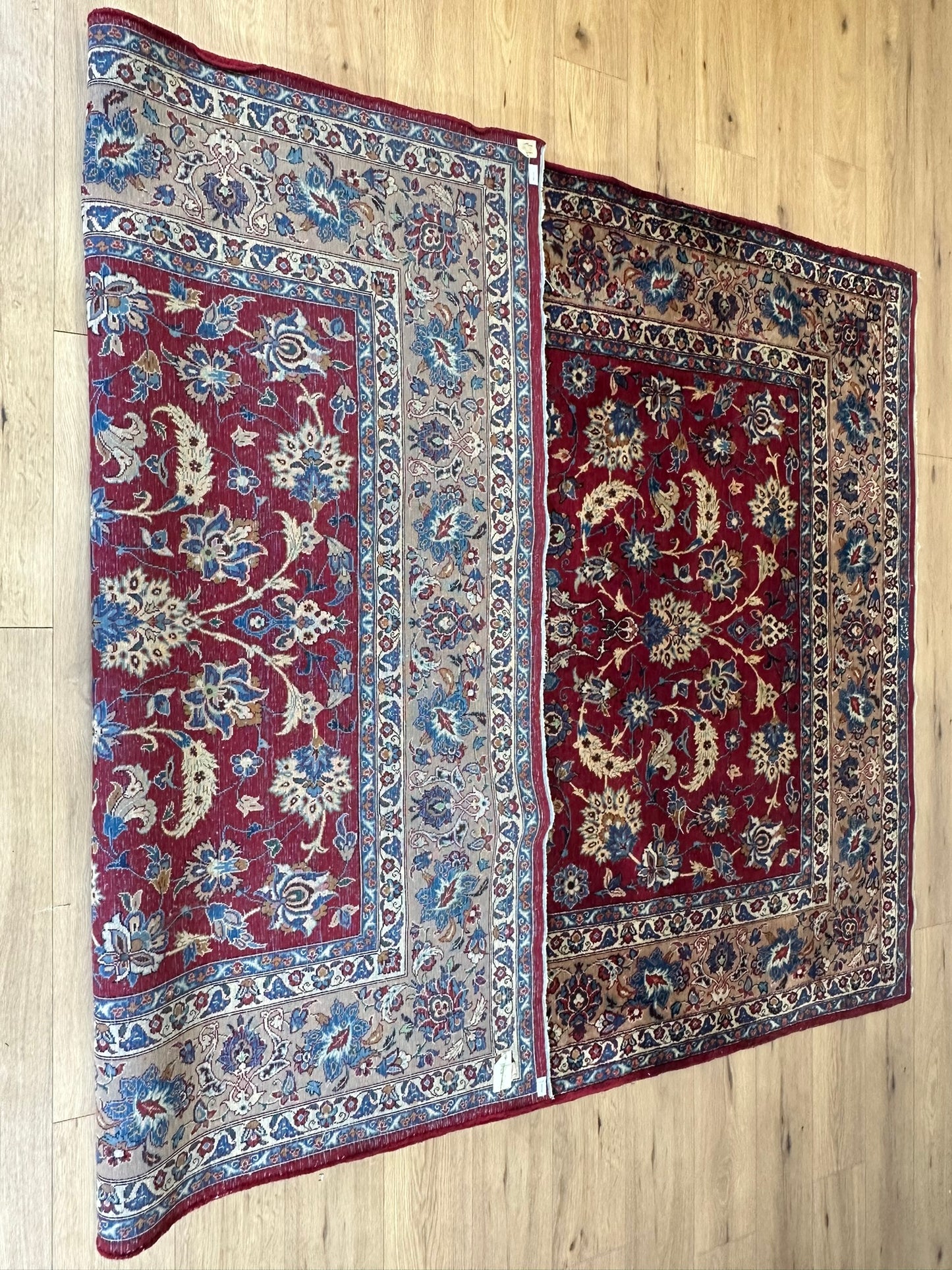Orientteppich handgeknüpft Isfahan Korkwolle 300x200 cm