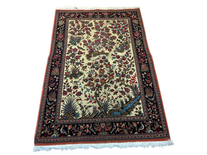 Orientteppich handgeknüpft Ghom Motiv 170x110 cm