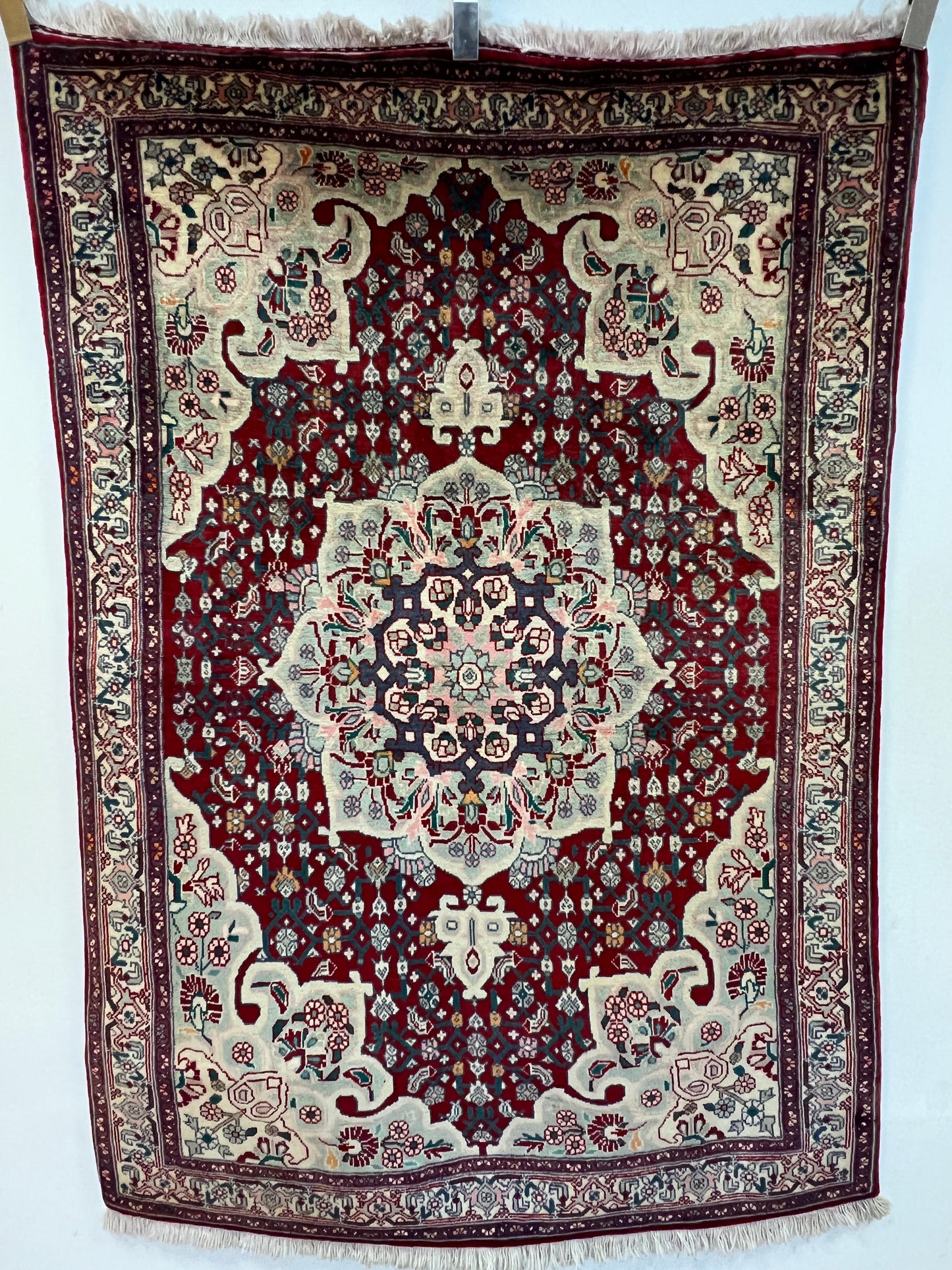 Handgeknüpfter Perser Orientteppich - Bidjar Medaillon 103x150cm