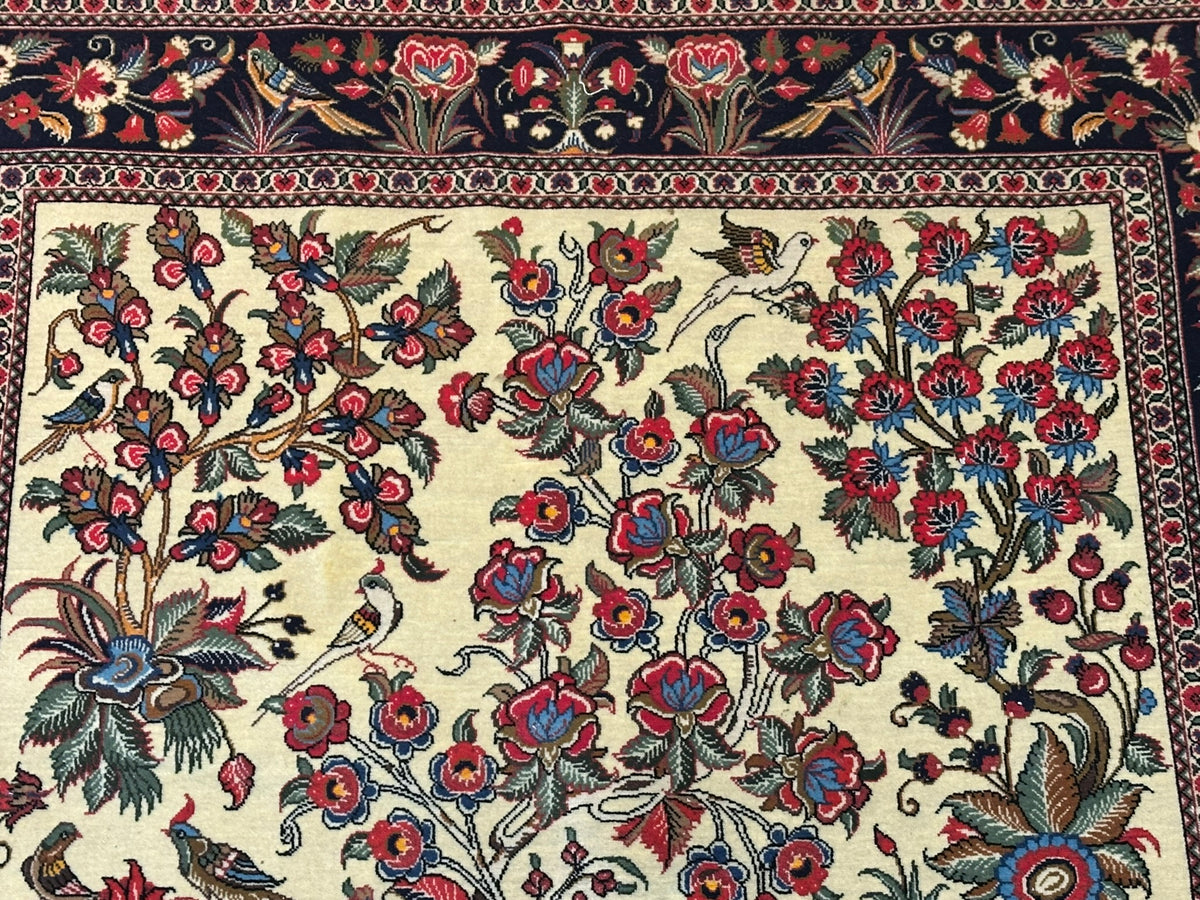 Orientteppich handgeknüpft Ghom Motiv 170x110 cm