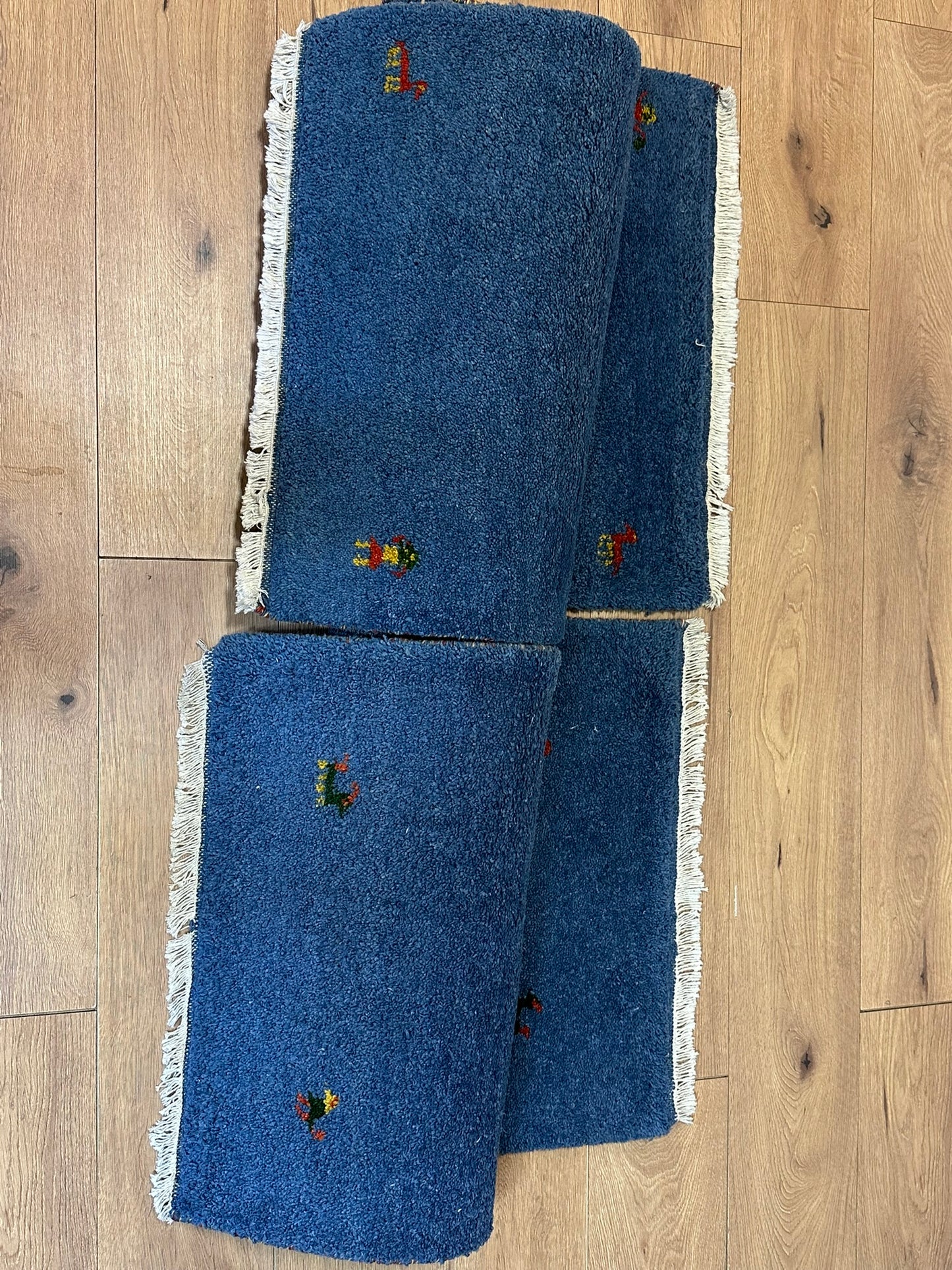 Orientteppich handgeknüpft Indian paar  Gabbeh 125x70 cm