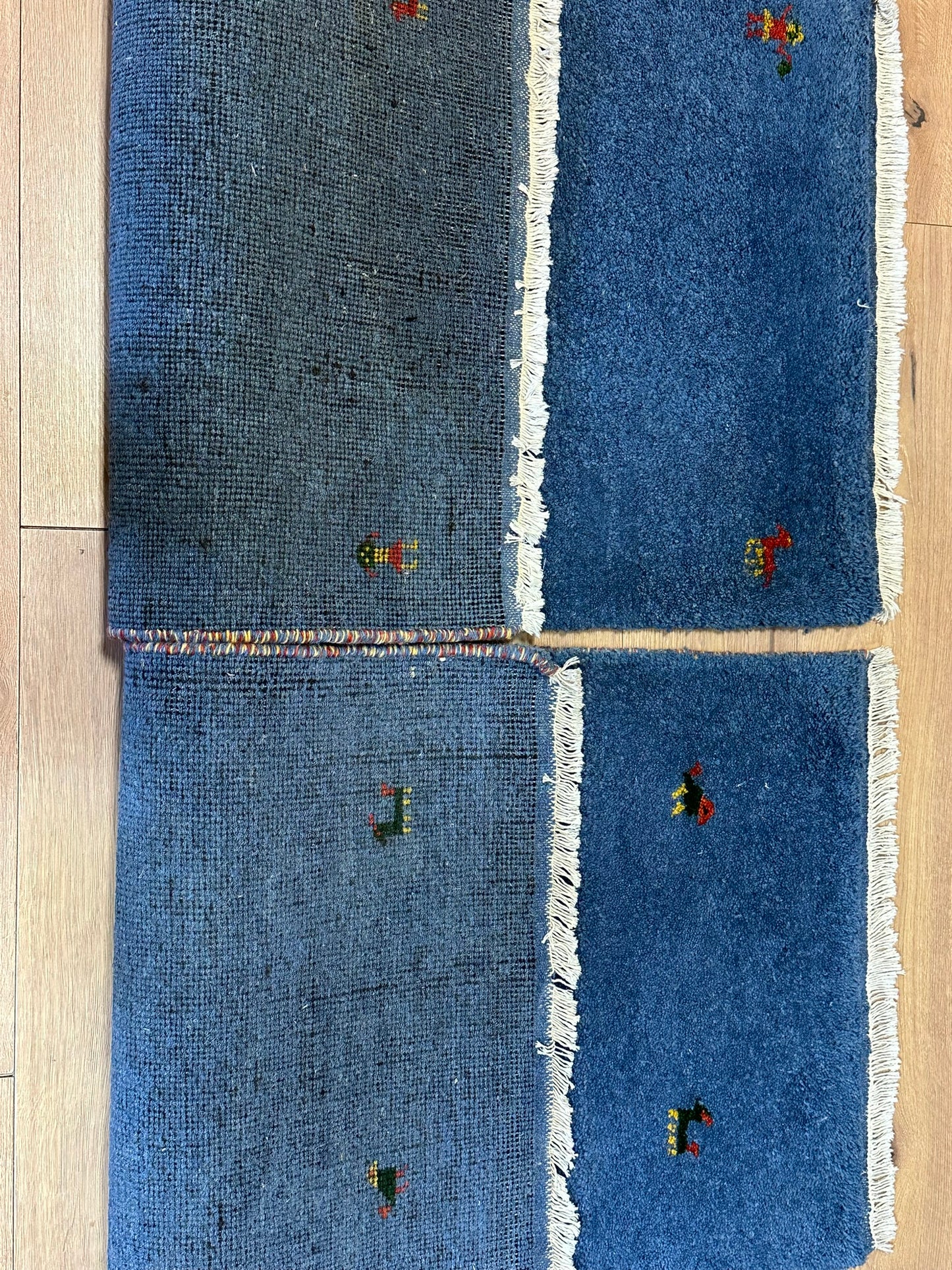 Orientteppich handgeknüpft Indian paar  Gabbeh 125x70 cm