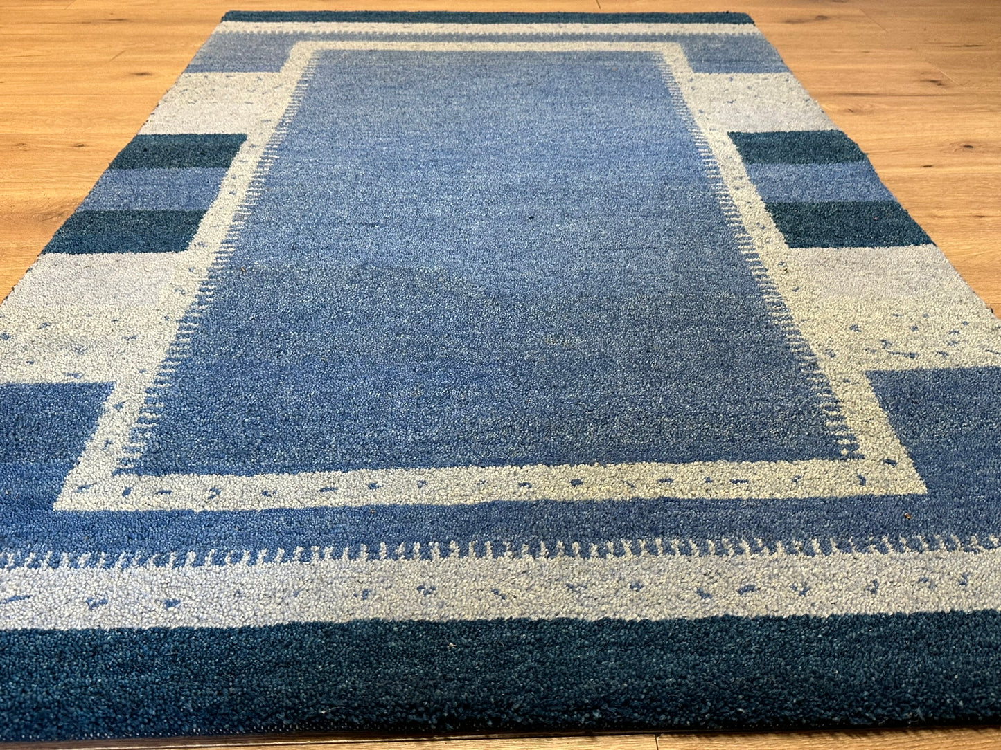 Orientteppich handgeknüpft Indian Gabbeh 185x125 cm