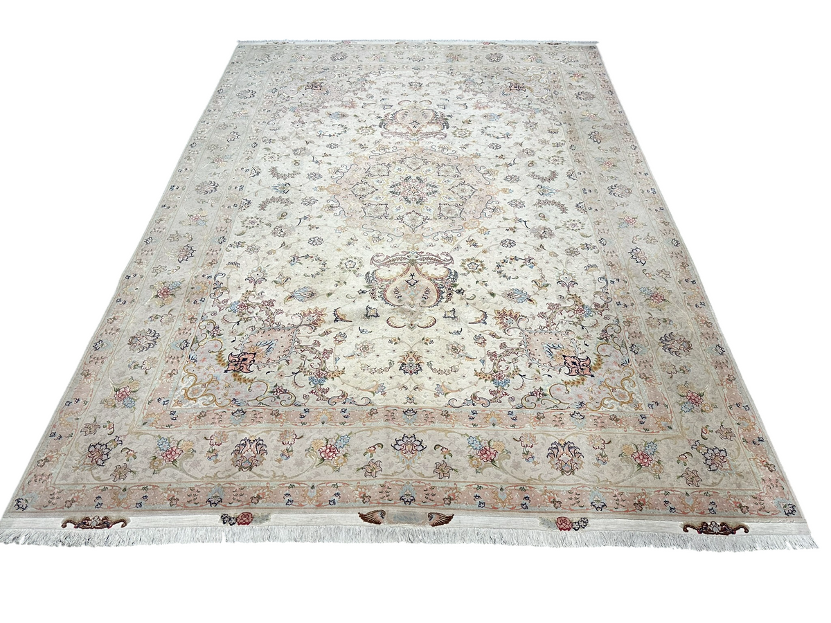 Orientteppich handgeknüpft Täbriz 355x255 cm