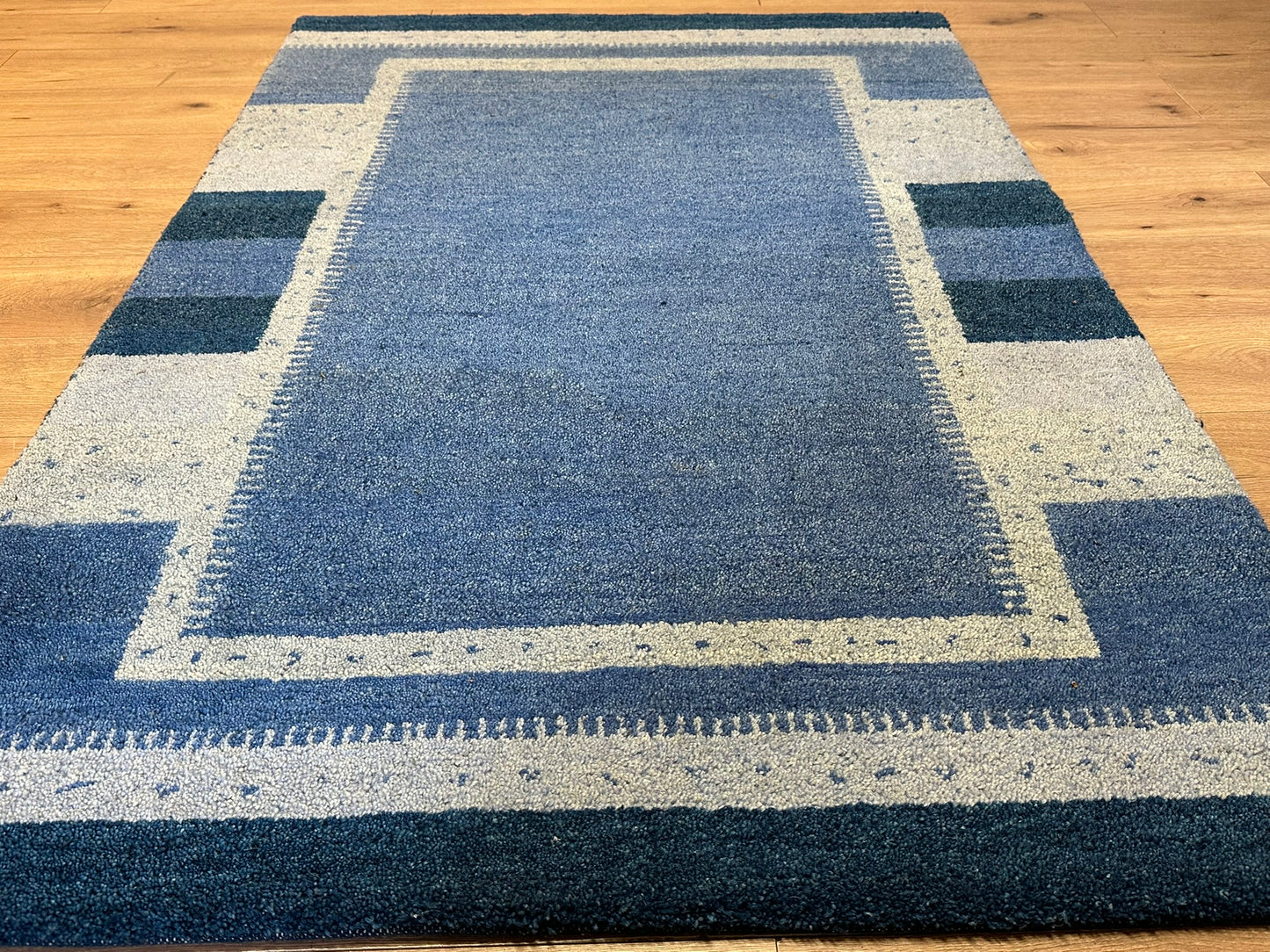 Orientteppich handgeknüpft Indian Gabbeh 185x125 cm