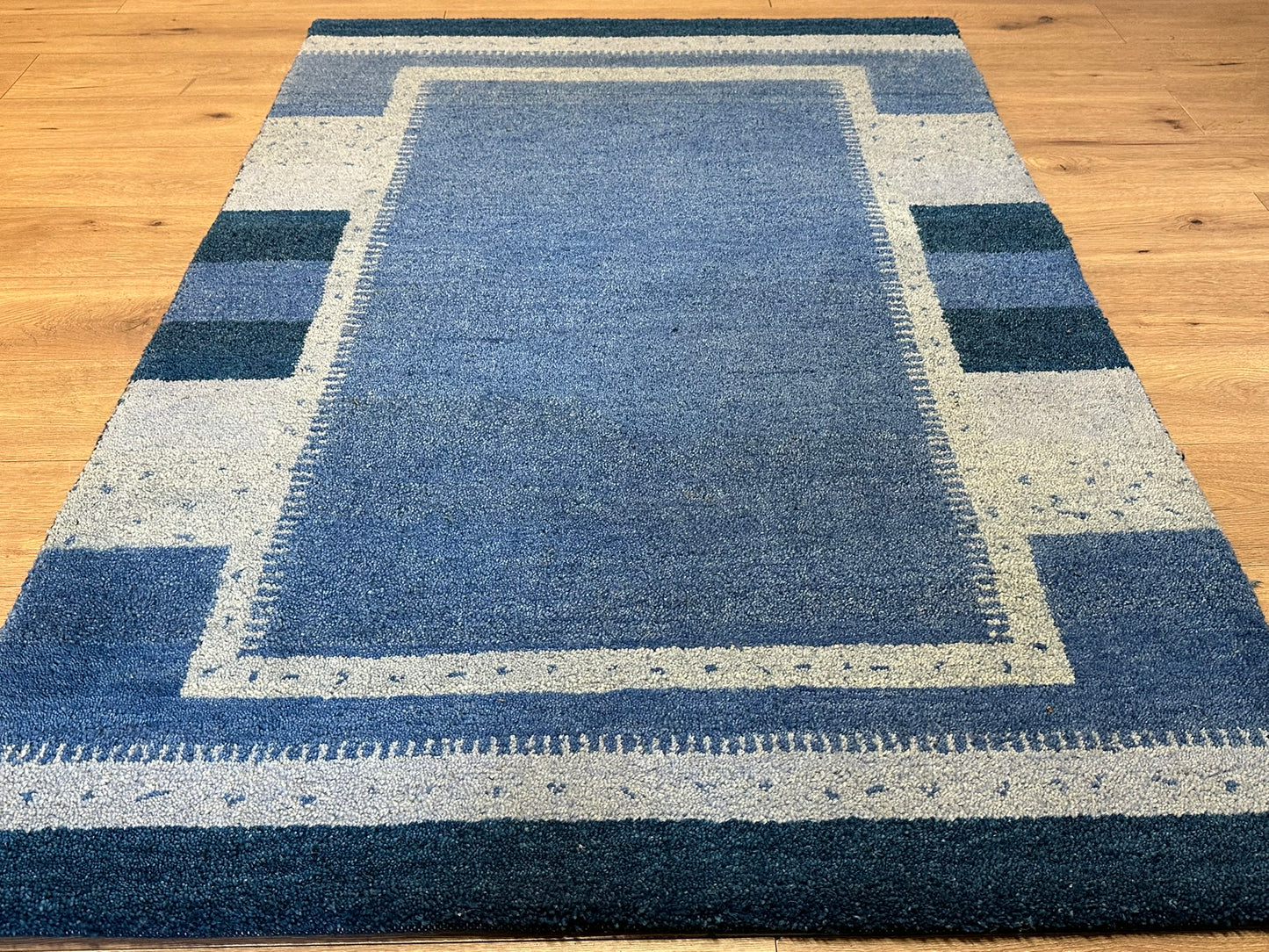 Orientteppich handgeknüpft Indian Gabbeh 185x125 cm