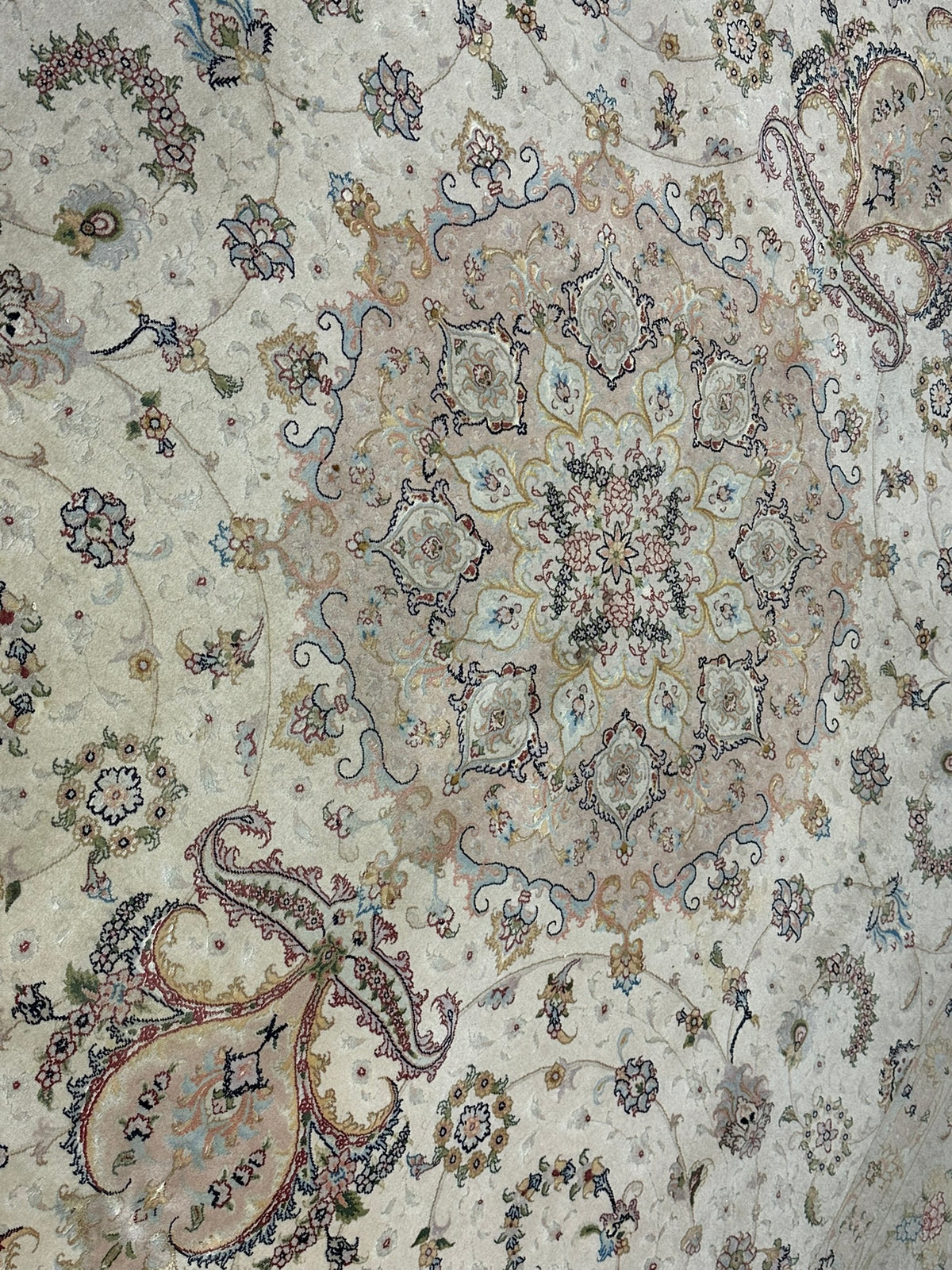 Orientteppich handgeknüpft Täbriz 355x255 cm