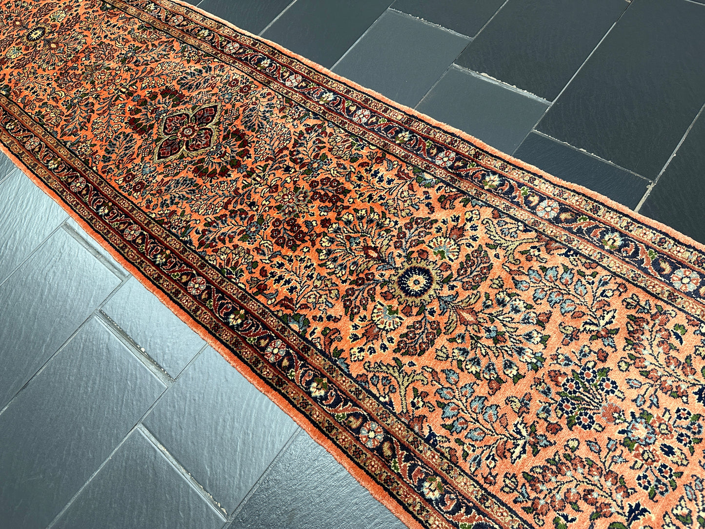 Handgeknüpfter Perser Orientteppich Sarough Louvre 390x80cm
