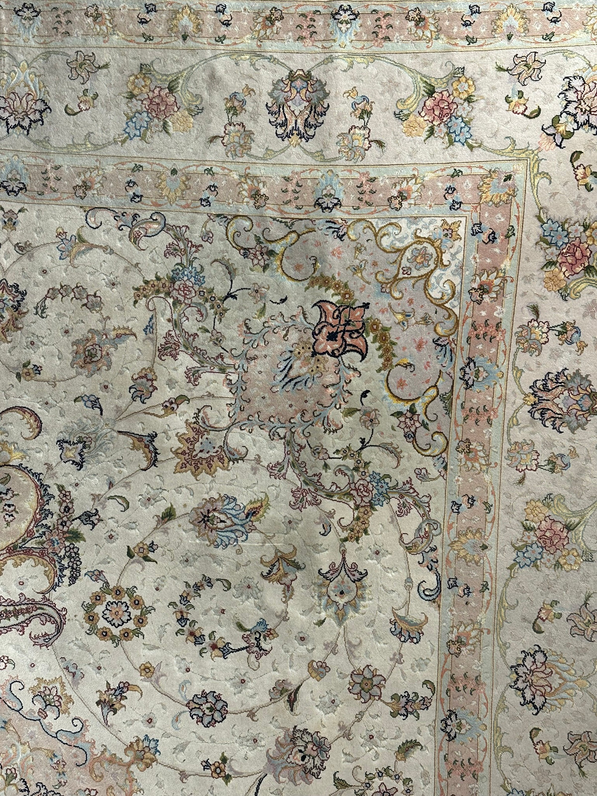Orientteppich handgeknüpft Täbriz 355x255 cm