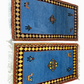 Orientteppich handgeknüpft Indian Gabbeh Paar 120x63 cm