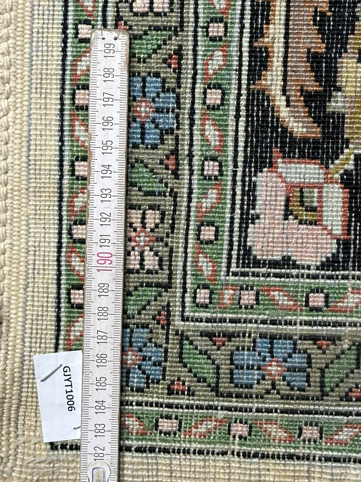 Orientteppich handgeknüpft Kaschmir Seide 305x201 cm