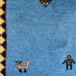 Orientteppich handgeknüpft Indian Gabbeh Paar 120x63 cm
