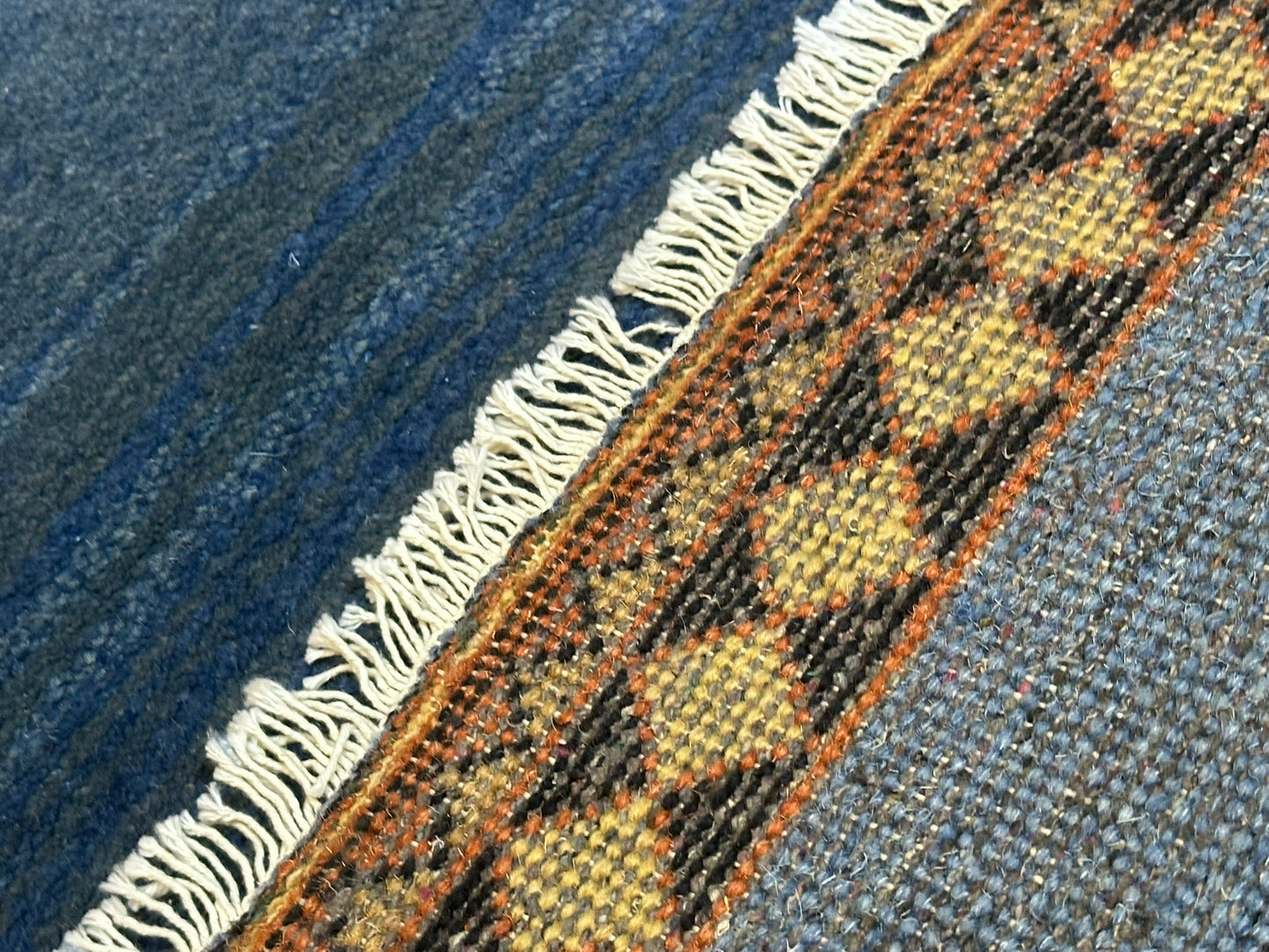 Orientteppich handgeknüpft Indian Gabbeh Paar 120x63 cm