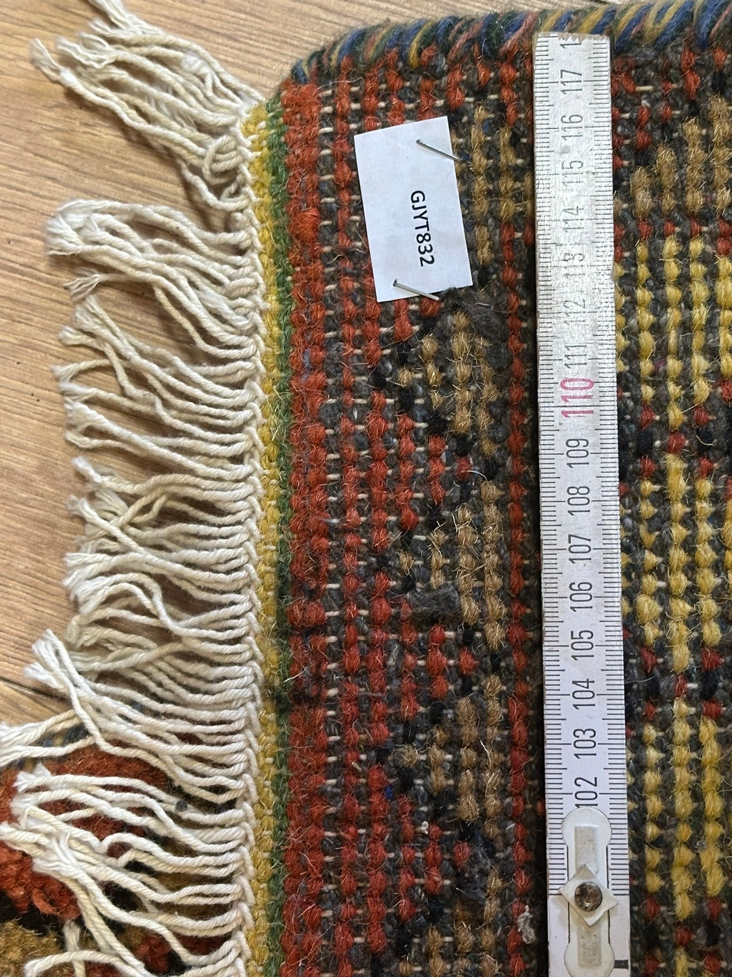 Orientteppich handgeknüpft Indian Gabbeh Paar 120x63 cm