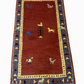 Orientteppich handgeknüpft Indian Gabbeh 120x65 cm