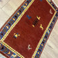 Orientteppich handgeknüpft Indian Gabbeh 120x65 cm