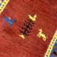 Orientteppich handgeknüpft Indian Gabbeh 120x65 cm