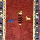 Orientteppich handgeknüpft Indian Gabbeh 120x65 cm