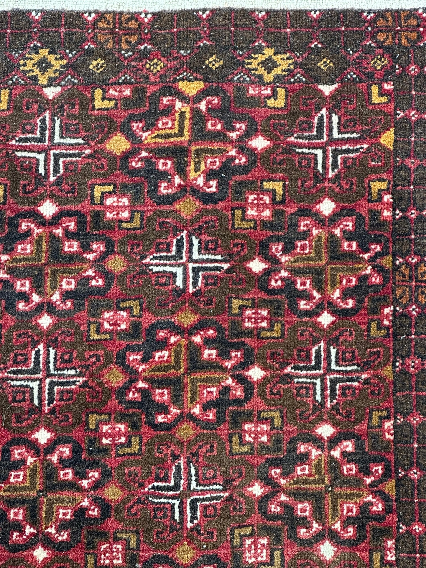 Orientteppich handgeknüpft Mauri Gebetsteppich 105x55 cm