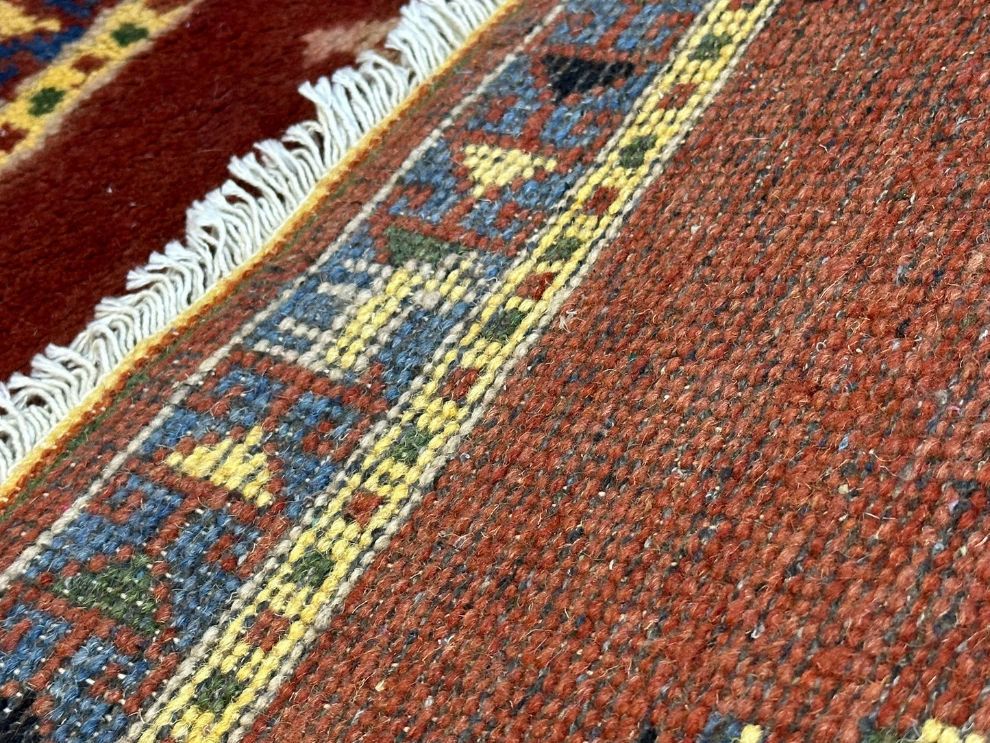 Orientteppich handgeknüpft Indian Gabbeh 120x65 cm