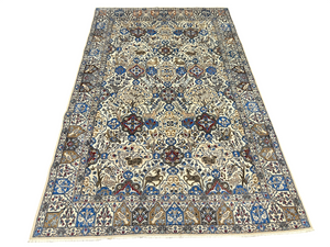 Orientteppich handgeknüpft Nain mit Seide 270x170 cm
