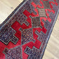 Orientteppich handgeknüpft Senneh Bidjar Läufer 300x90 cm