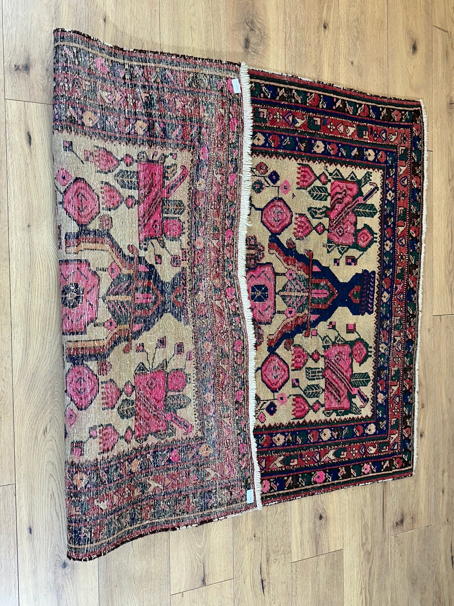 Antik Orientteppich handgeknüpft Afschari Naturfarben 177x125 cm