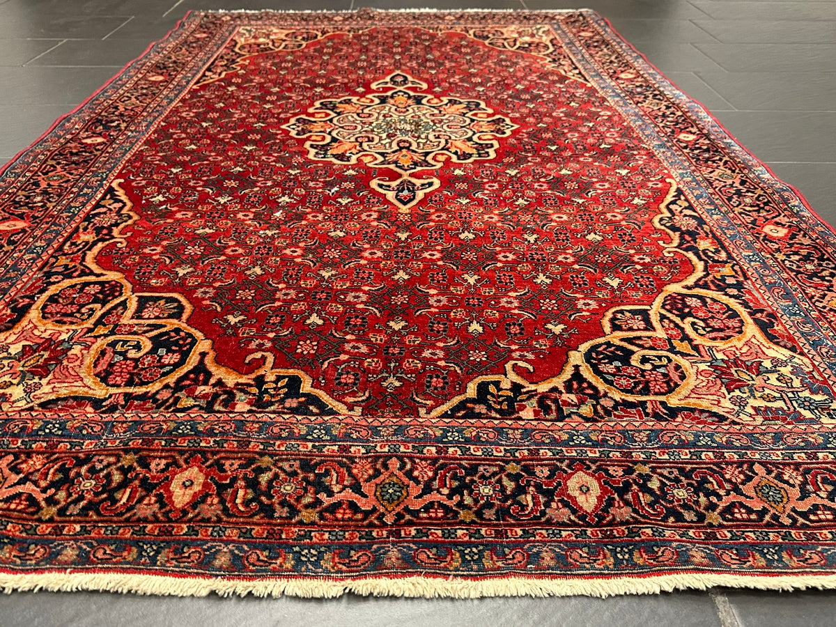 Orientteppich handgeknüpft Bidjar 222x140 cm