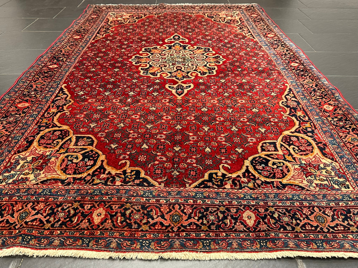 Orientteppich handgeknüpft Bidjar 222x140 cm