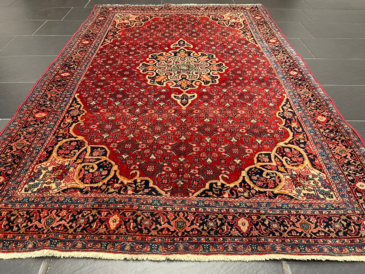 Orientteppich handgeknüpft Bidjar 222x140 cm