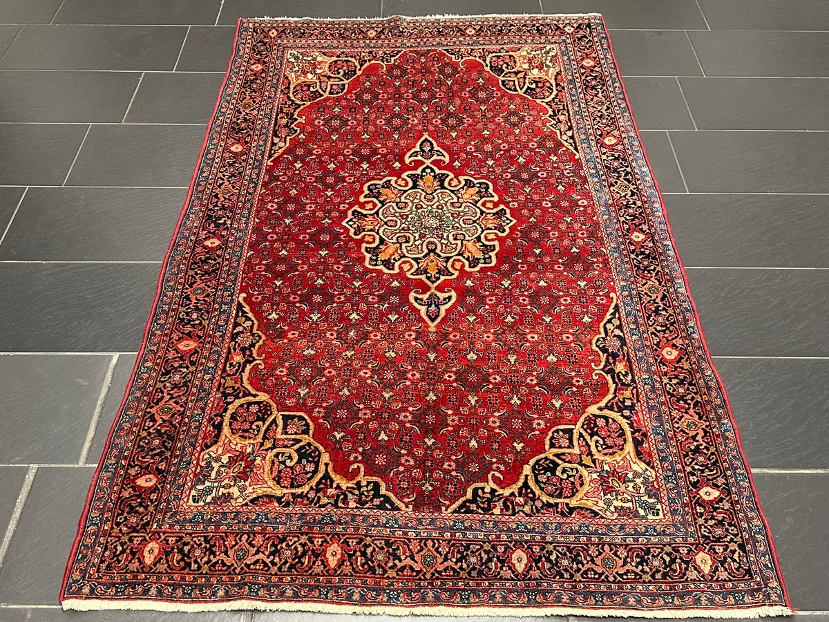 Orientteppich handgeknüpft Bidjar 222x140 cm