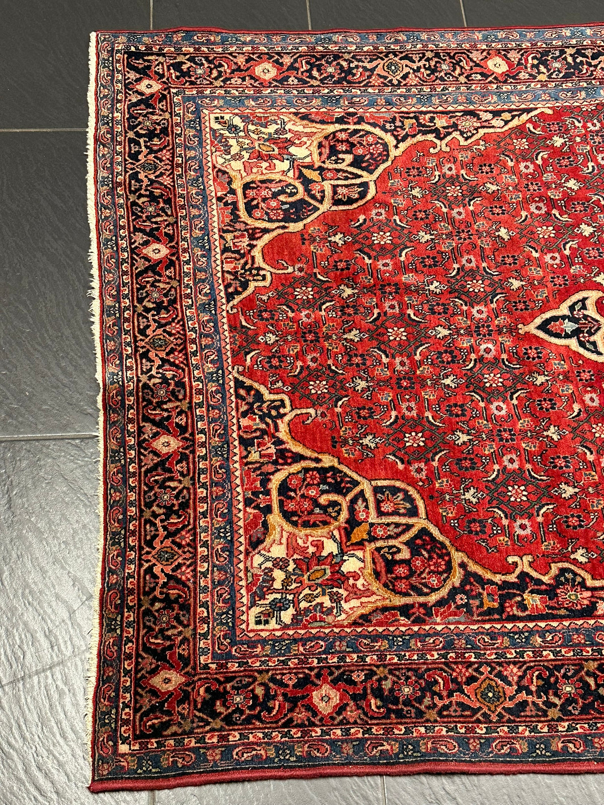 Orientteppich handgeknüpft Bidjar 222x140 cm