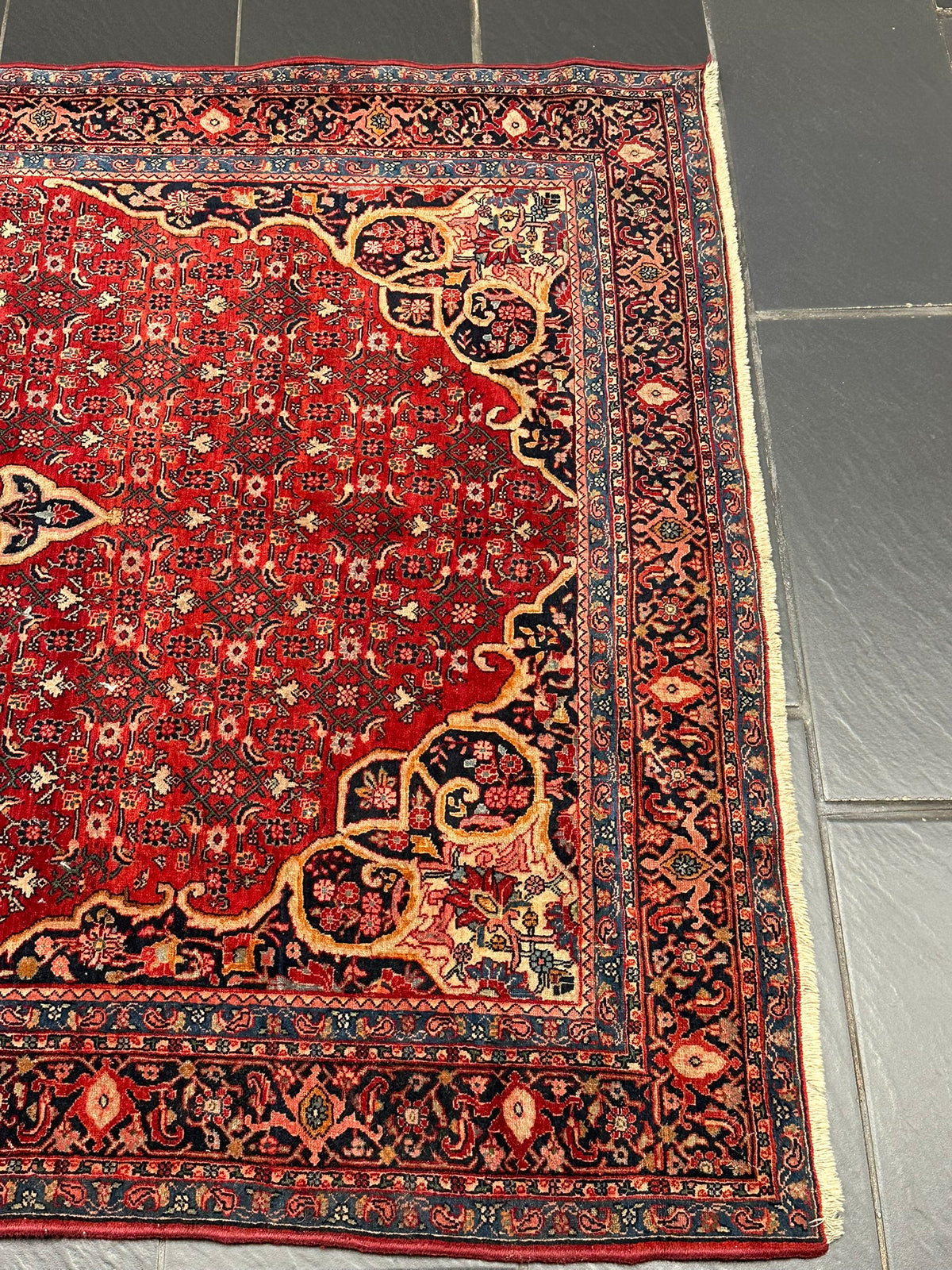 Orientteppich handgeknüpft Bidjar 222x140 cm