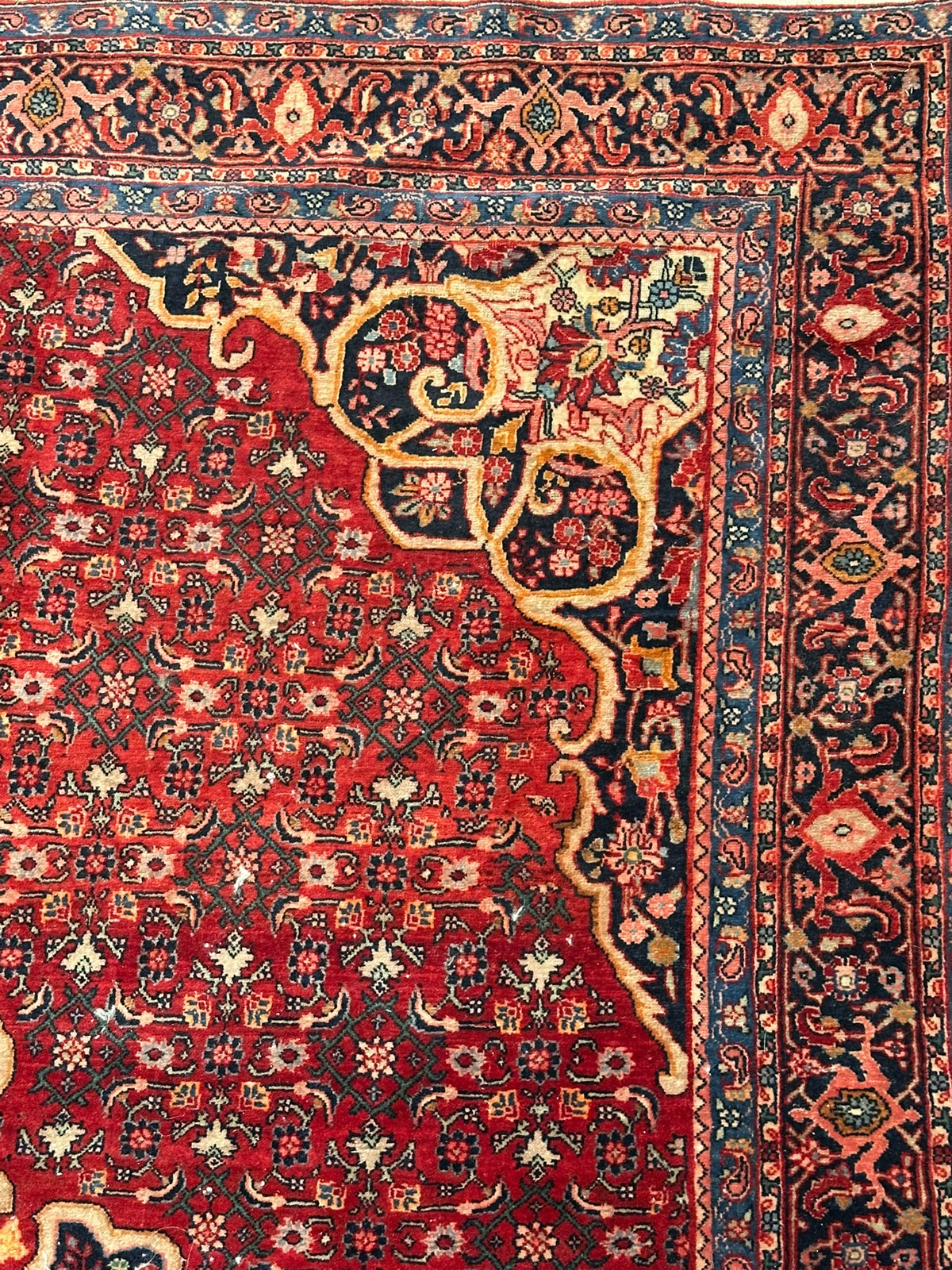Orientteppich handgeknüpft Bidjar 222x140 cm
