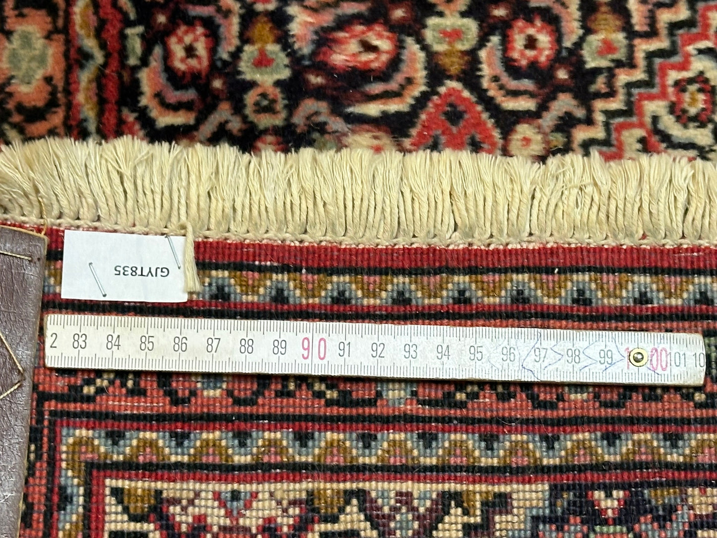 Orientteppich handgeknüpft Senneh Bidjar Läufer 285x50 cm