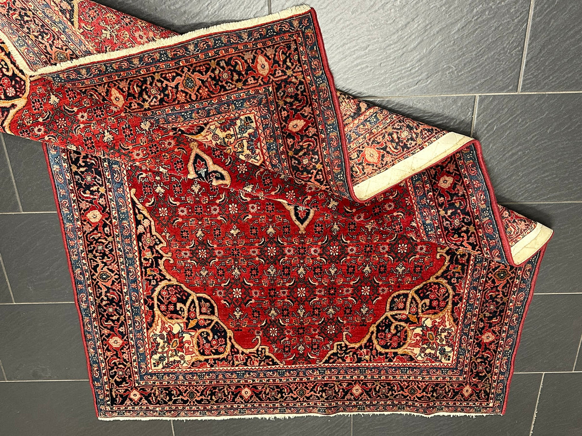 Orientteppich handgeknüpft Bidjar 222x140 cm