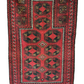 Antik Orientteppich handgeknüpft Jomut Gebetsteppich NAturfarben 132x90 cm