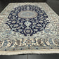 Orientteppich handgeknüpft Nain mit Seide 310x200 cm