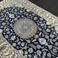 Orientteppich handgeknüpft Nain mit Seide 310x200 cm