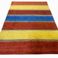 Orientteppich handgeknüpft Indian Gabbeh Streifendesign 180x125 cm