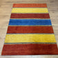 Orientteppich handgeknüpft Indian Gabbeh Streifendesign 180x125 cm