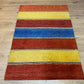 Orientteppich handgeknüpft Indian Gabbeh Streifendesign 180x125 cm